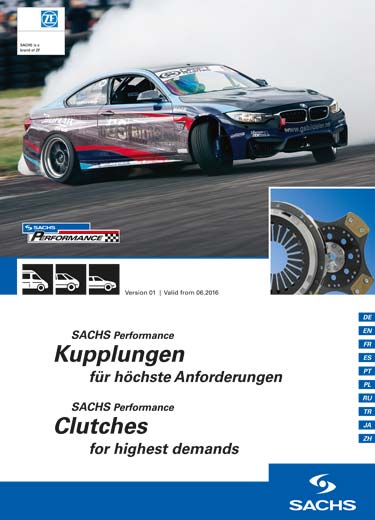 Download the current product portfolio of SACHS Performance clutches.