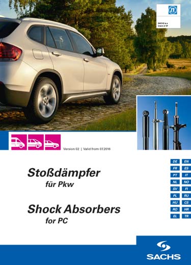 The complete product range of ZF SACHS shock absorbers.