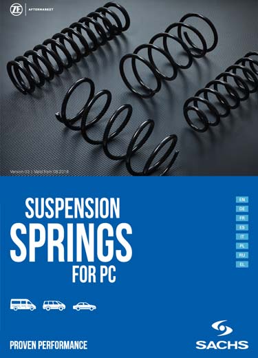 The complete product range of ZF SACHS suspension springs.