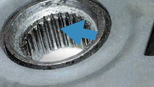 Clutch Disc hub spline damaged