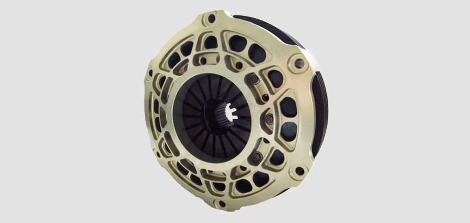 Carbon clutch for V8 racing cars.