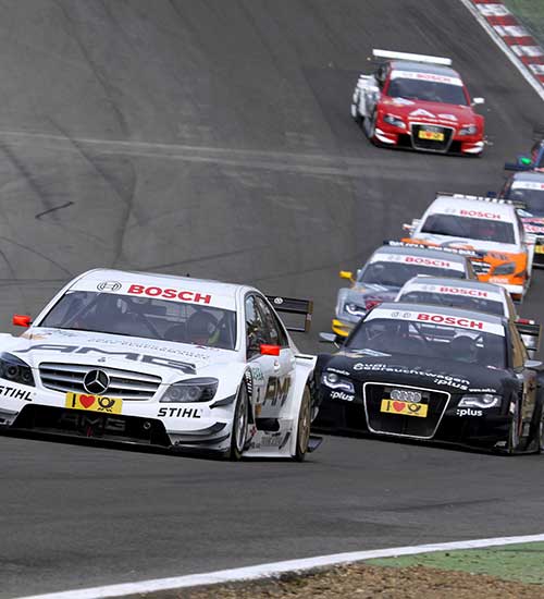 BMW, Mercedes i Audi ze sprzęgłem SACHS Carbon w pojedynku na torze wyścigowym.