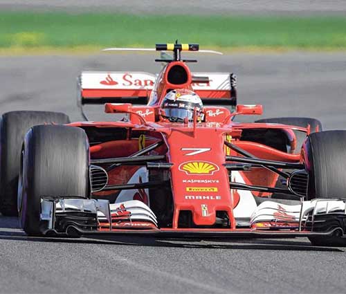 ZF Motorsport in der Formel 1, Ferrari auf der Rennstrecke