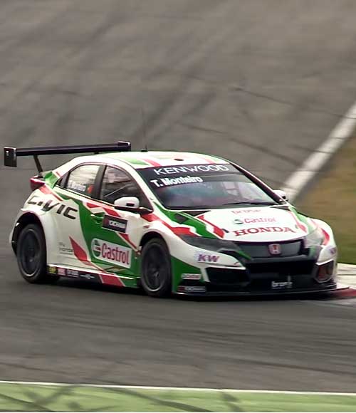Honda Civic Type-R met ZF Motorsport-koppeling in de FIA WTCC.