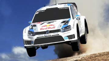 ZF Motorsport Rally shock absorber in the VW Polo WRC.