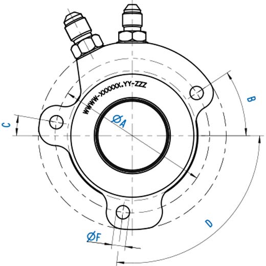 SACHS RCS CSC - variante de contorno 1 para referências 883182 000033 a 000072 | ZF Motorsport
