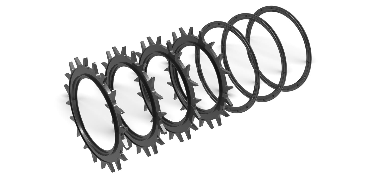 Kit de compensacin de desgaste del embrague de carbono RCS 3/115 Y