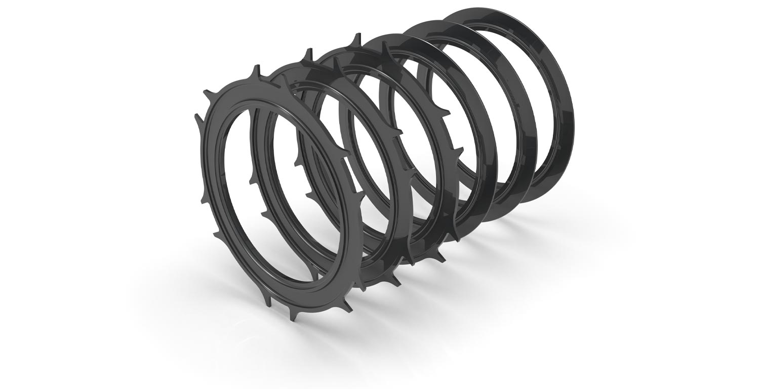 Carbon Kupplung Shim Kit RCS 2/184 Y