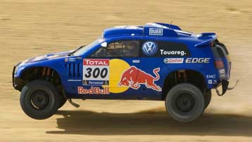 Amortyzatory rajdowe ZF Motorsport Amortyzatory rajdowe ZF Motorsport w rajdzie WRC i Dakar z VW Touaregiem.