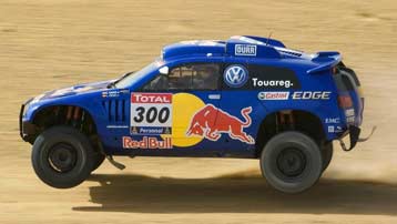 Amortecedores de Rally ZF Motorsport Rally Dampers no WRC e no Rally Dakar com o VW Touareg.