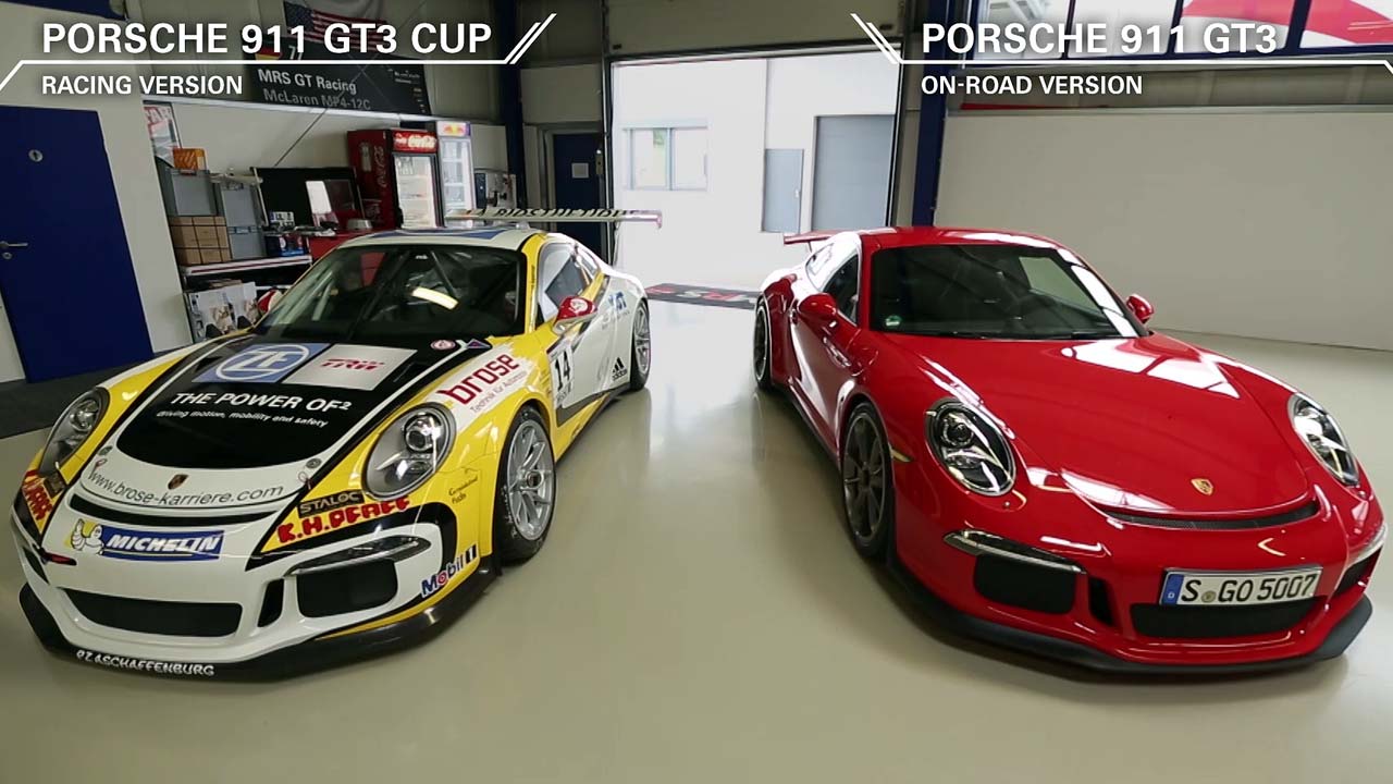 Porsche 911 GT3 vs. 911 GT3 Cup 