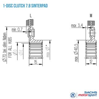 Disco de embraiagem RCS 200-S7.8 | 881864002602
