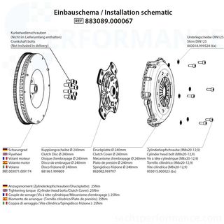 Modulo SACHS Performance Competición con volante de inercia