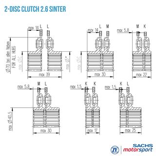 Disque d’embrayage RCS 184-S2.6 | 881864000944