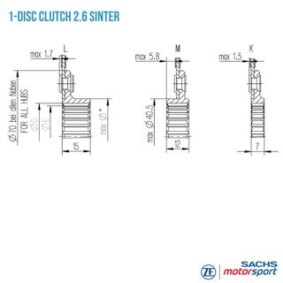 Disco frizione RCS 184-S2.6 | 881864000948