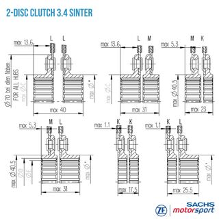 Disco de embrague RCS 140-S3.4 | 881864001823