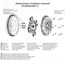 Sprzeglo dla sportu motorowego z kolem zamachowym