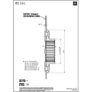 Kupplungsscheibe SACHS RCS 140 - Sinter 2.6