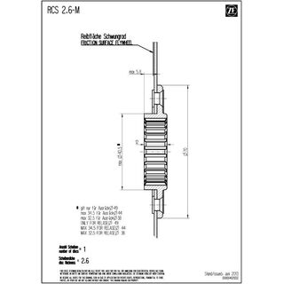 Kupplungsscheibe SACHS RCS 140 - Sinter 2.6