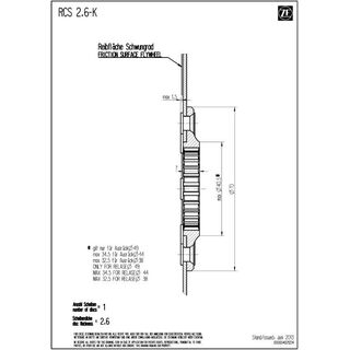Koppelingsplaat SACHS RCS 140 - Sinter 2.6