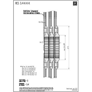 Disco de embrague SACHS RCS 140 - Sinterizado 3.4