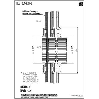 Koppelingsplaat SACHS RCS 140 - Sinter 3.4