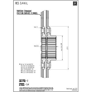 Koppelingsplaat SACHS RCS 140 - Sinter 3.4