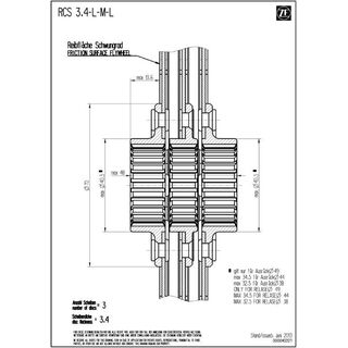 Koppelingsplaat SACHS RCS 140 - Sinter 3.4