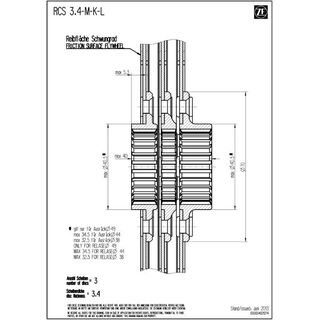 Koppelingsplaat SACHS RCS 140 - Sinter 3.4