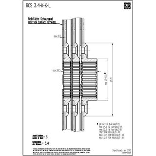 Tarcza sprzegla SACHS RCS 140 - Spiekowe 3.4
