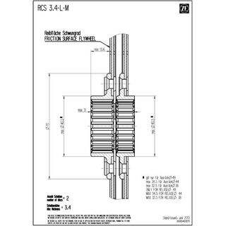 Kopplingslamell SACHS RCS 140 - Sinter 3.4