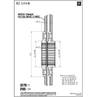 Kopplingslamell SACHS RCS 140 - Sinter 3.4