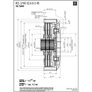Embraiagem de competição SACHS RCS 3/140 - 724Nm