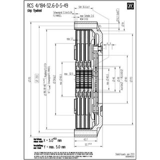 Embraiagem de competição SACHS RCS 4/184 - 2616Nm