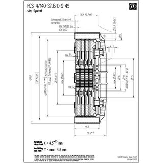Plyta dociskowa sprzegla SACHS RCS 140 - 003002003631