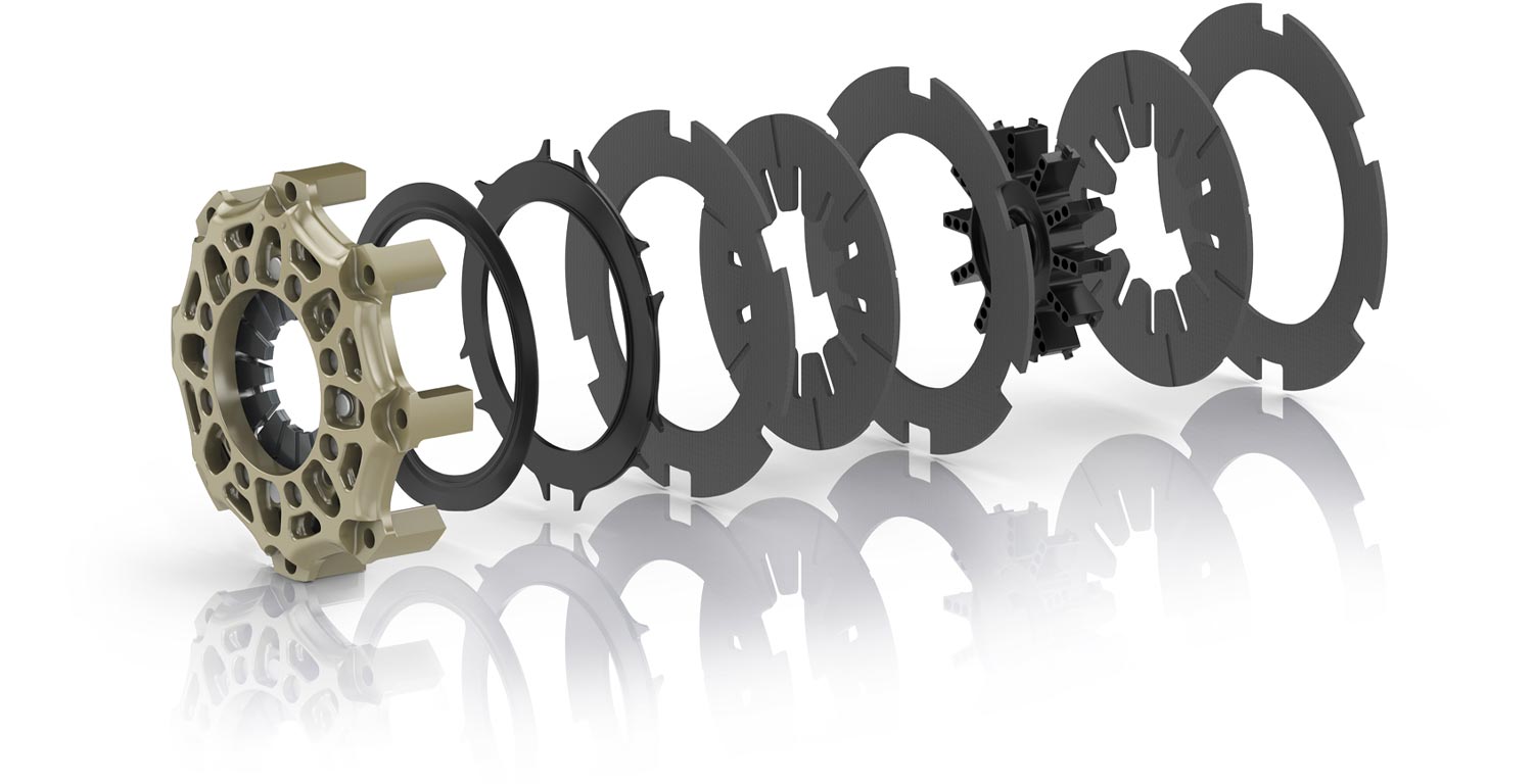 SACHS RCC 2/140 Carbon-Kupplung - 140 mm, zweischeibig, 1,92 kg, MTM 0,00515, 570 Nm