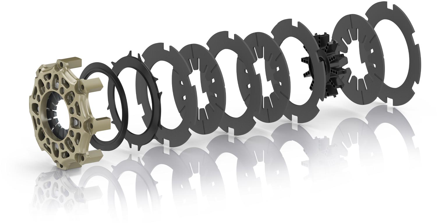 SACHS RCC 3/140 Carbon-Kupplung - 140 mm, dreischeibig, 2,17 kg, 0,00687 kgm