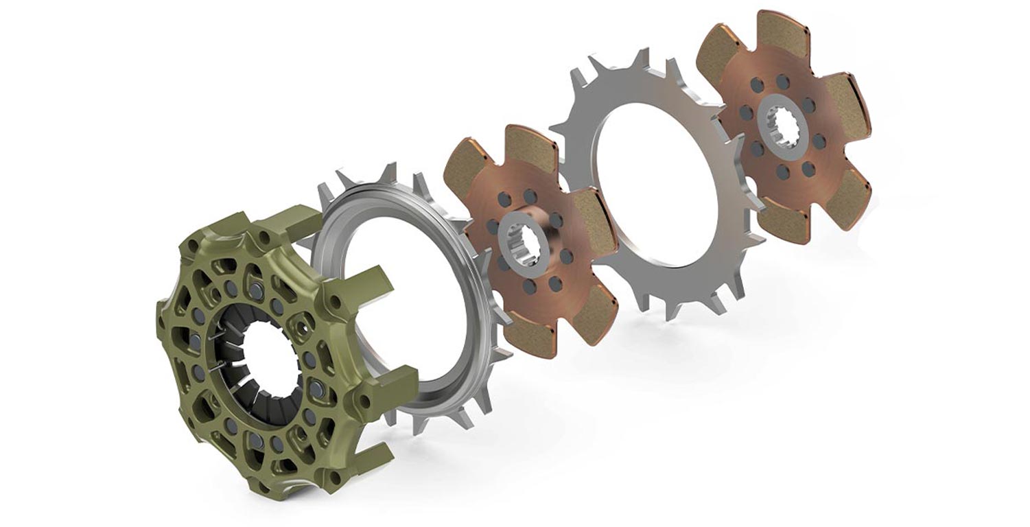 Rennsportkupplung SACHS RCS 2/140 - 480Nm | ZF Motorsport SACHS Motorsport-Kupplung RCS 2/140 – Sintermetall 3,4 mm, 480 Nm, 2,11 kg