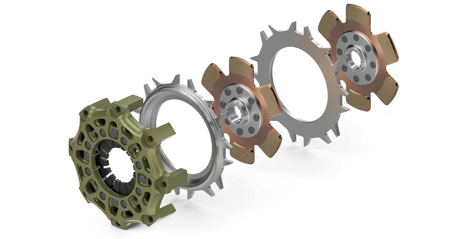 Embrague de competicin SACHS RCS 2/140 - sinterizado 5,2 mm - 960 Nm, biplato