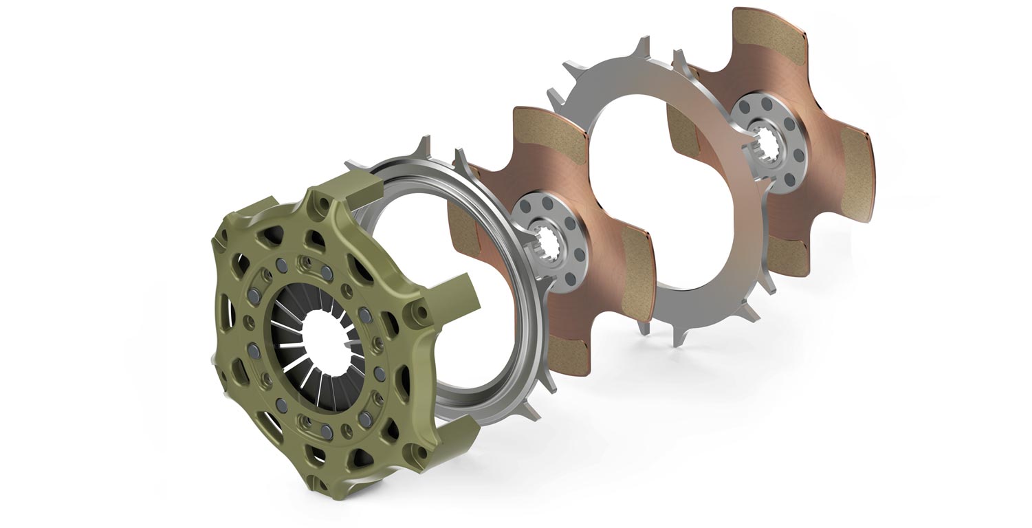 Motorsportkupplung SACHS RCS 2/200 - 1665Nm | ZF Motorsport SACHS Motorsport-Kupplung RCS 2/200 Sintermetall