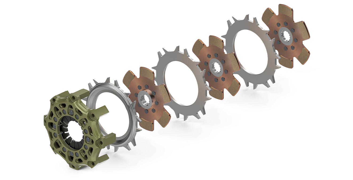 Rennsportkupplung SACHS RCS 3/140 - 720Nm | ZF Motorsport SACHS Motorsport-Kupplung RCS 3/140 S2.6 – Sintermetall 2,6 mm, 720 Nm, 2,85 kg